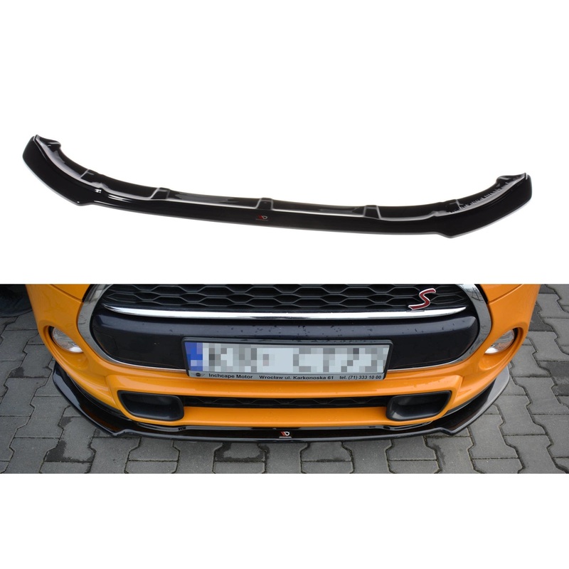 FRONT SPLITTER MINI COOPER S MK3 PREFACE 3-DOOR (F56) GLOSS BLACK