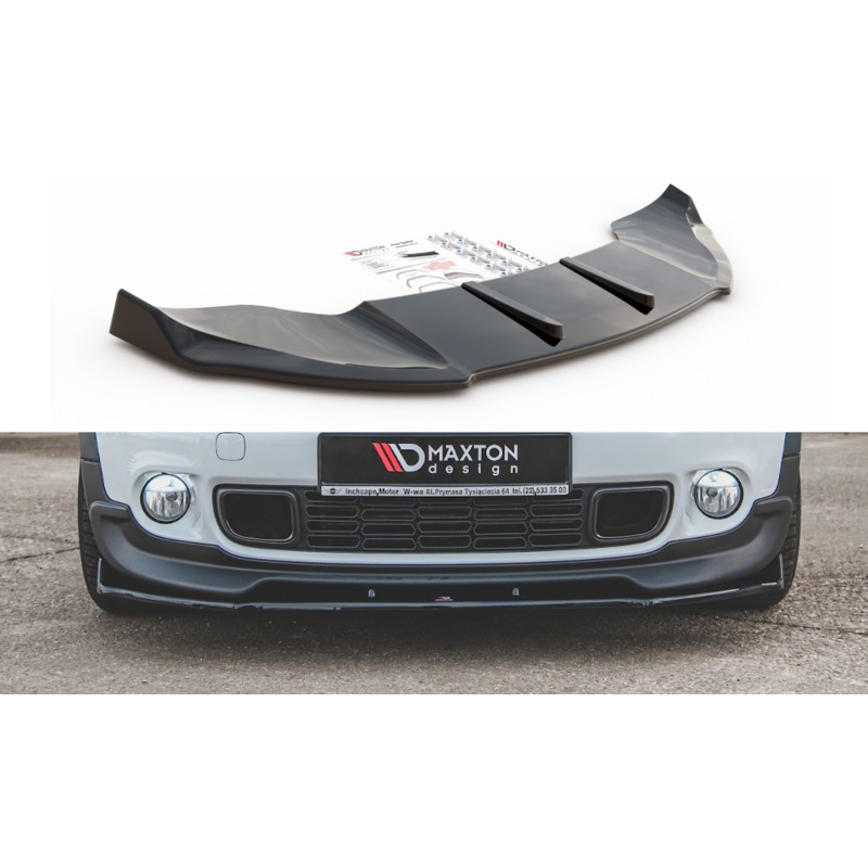 FRONT SPLITTER MINI COUNTRYMAN MK1 JCW GLOSS BLACK