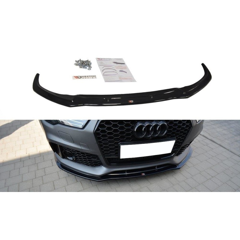 FRONT SPLITTER V.1 AUDI RS7 C7 FL GLOSS BLACK
