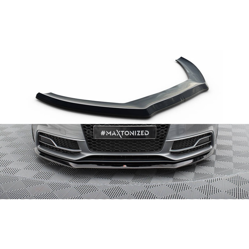 FRONT SPLITTER V.1 AUDI S5 / A5 S-LINE 8T FL GLOSS BLACK