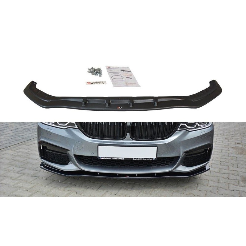 FRONT SPLITTER V.1 BMW 5 G30/ G31 M-PACK GLOSS BLACK
