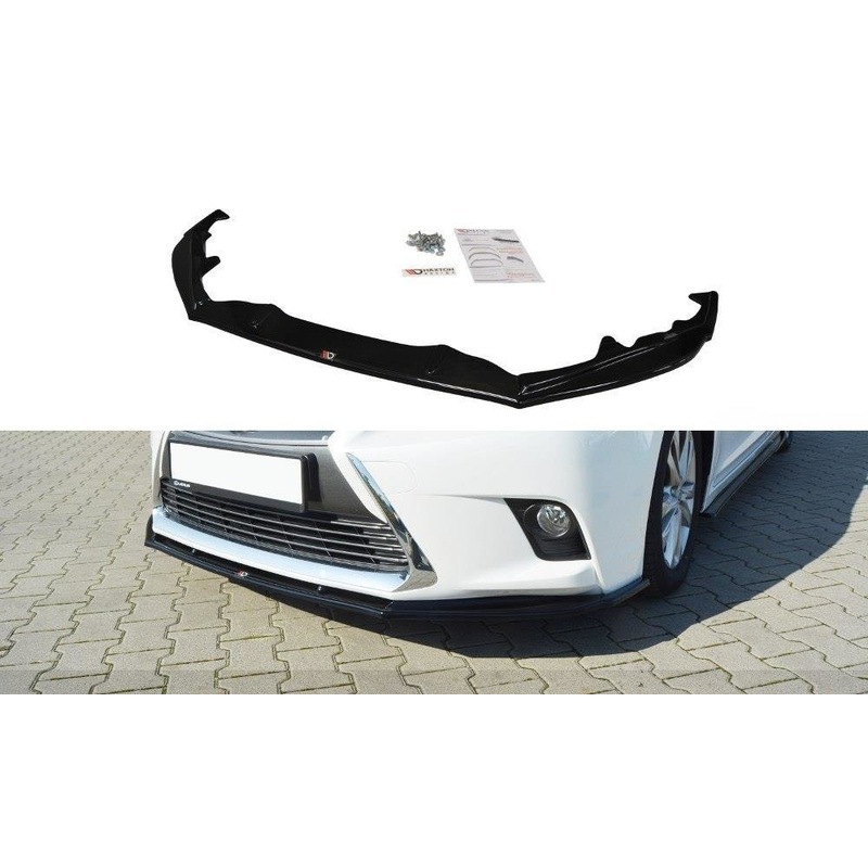 FRONT SPLITTER V.1 LEXUS CT MK1 FACELIFT GLOSS BLACK
