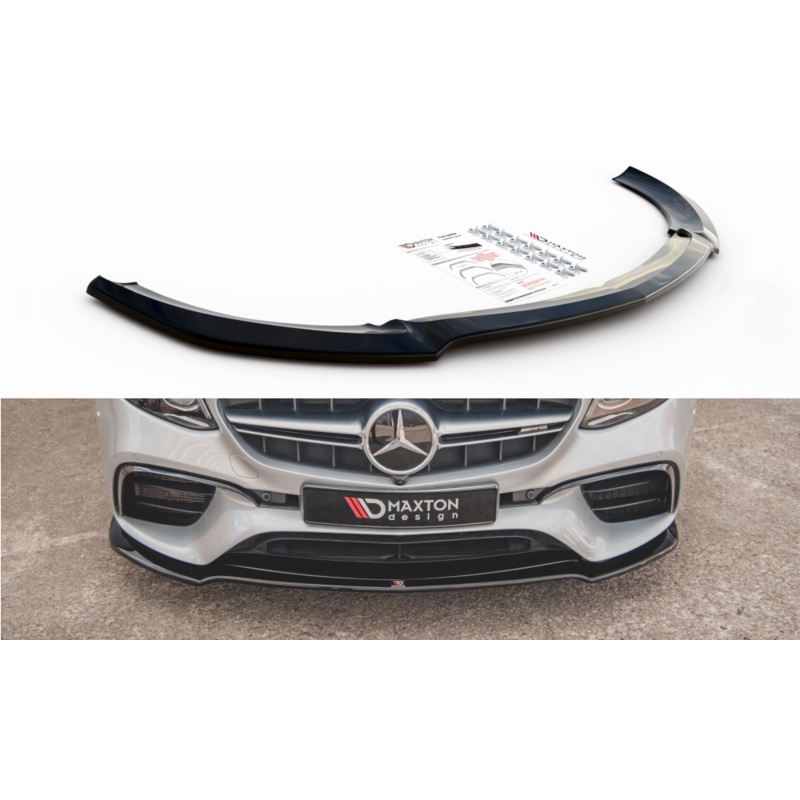 FRONT SPLITTER V.1 MERCEDES-BENZ E63 AMG ESTATE/SEDAN S213/W213 GLOSS BLACK