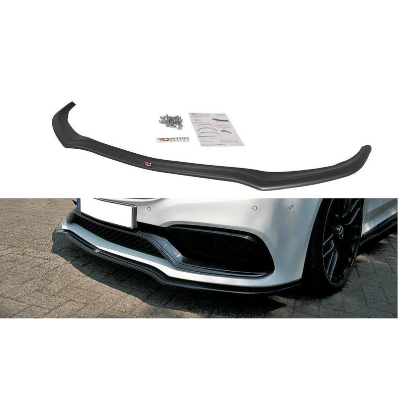 FRONT SPLITTER V.1 MERCEDES C-CLASS C205 63AMG COUPE GLOSS BLACK