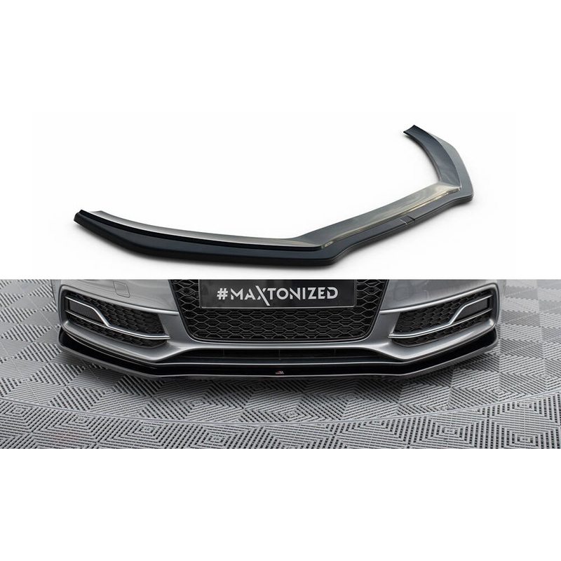 FRONT SPLITTER V.2 AUDI S5 / A5 S-LINE 8T FL GLOSS BLACK
