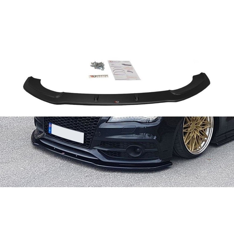 FRONT SPLITTER V.2 AUDI S7 / A7 S-LINE C7 GLOSS BLACK