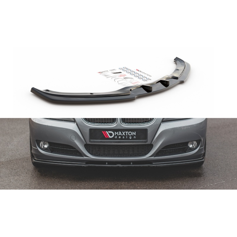 FRONT SPLITTER V.2 BMW 3 E90/E91 FACELIFT GLOSS BLACK