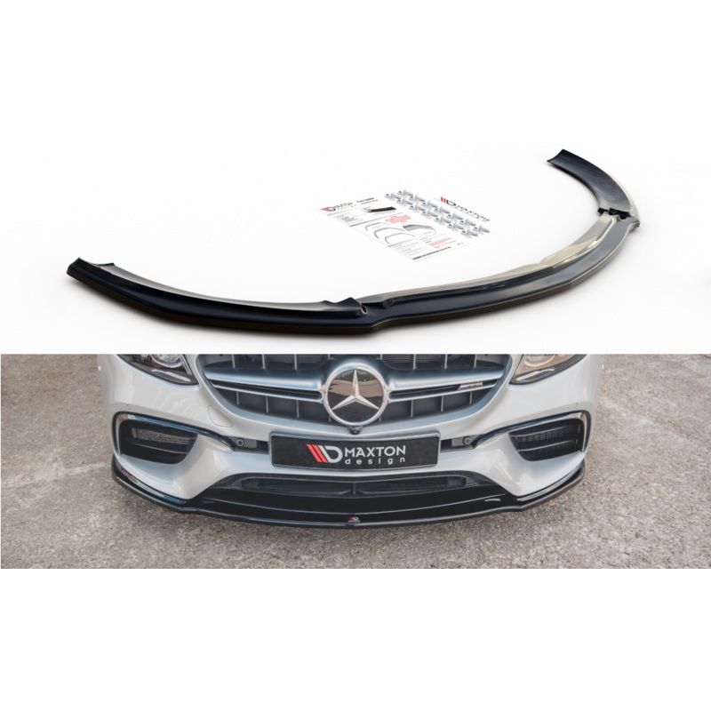 FRONT SPLITTER V.2 MERCEDES-BENZ E63 AMG ESTATE/SEDAN S213/W213 GLOSS BLACK