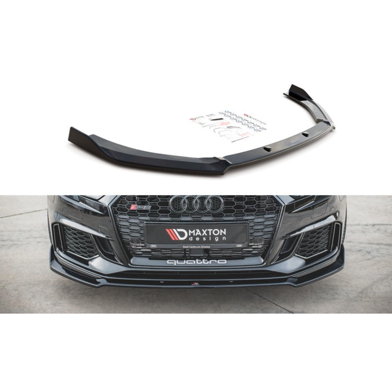 FRONT SPLITTER V.3 AUDI RS3 8V FACELIFT Sportback GLOSS BLACK