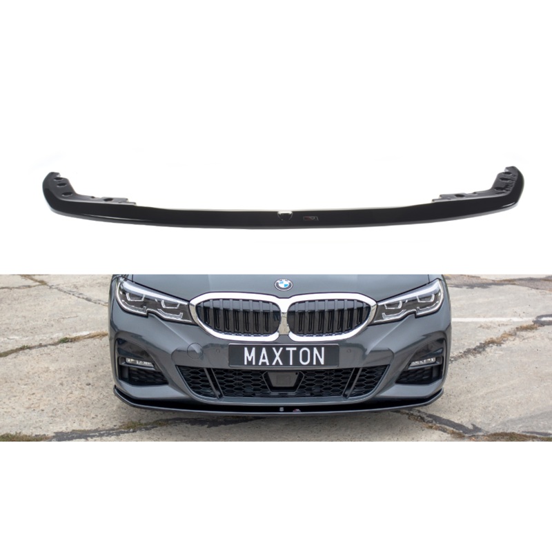 FRONT SPLITTER V.3 BMW 3 G20 M-PACK GLOSS BLACK