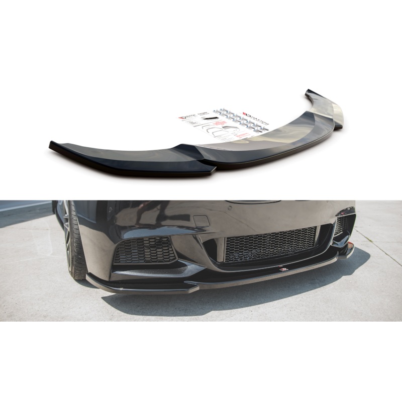 FRONT SPLITTER V.4 BMW 5 F10/F11 M-PACK GLOSS BLACK
