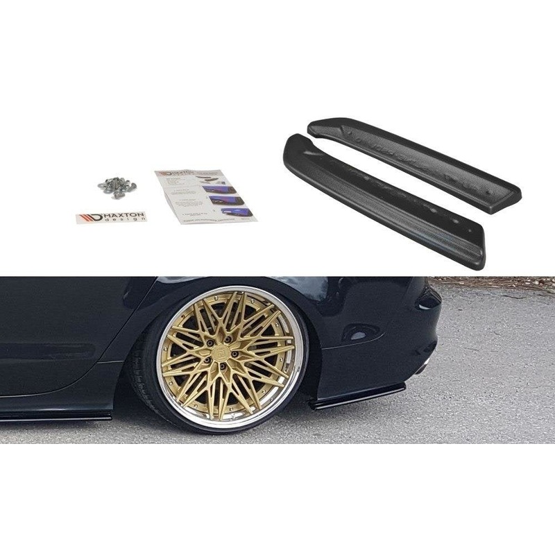 REAR SIDE SPLITTERS AUDI A7 S-LINE C7 GLOSS BLACK