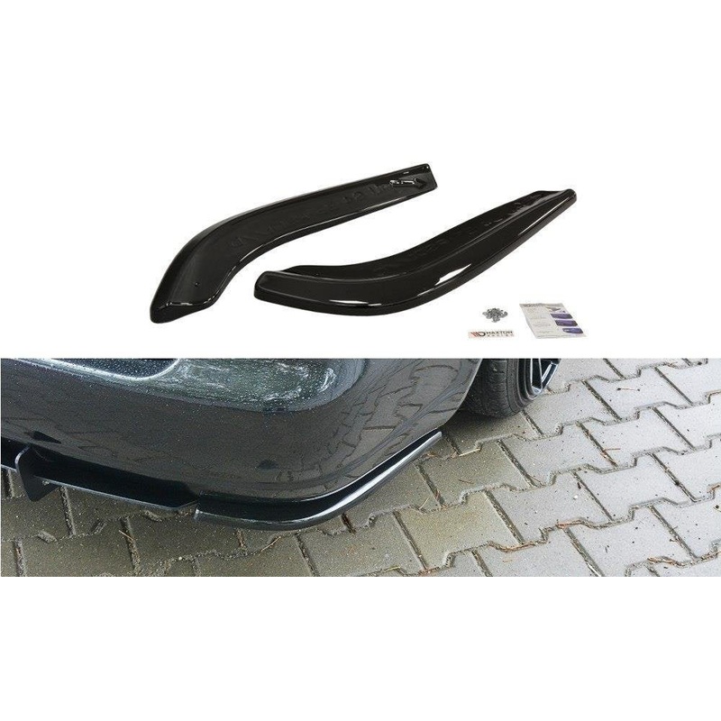 REAR SIDE SPLITTERS AUDI S4 B5 AVANT GLOSS BLACK