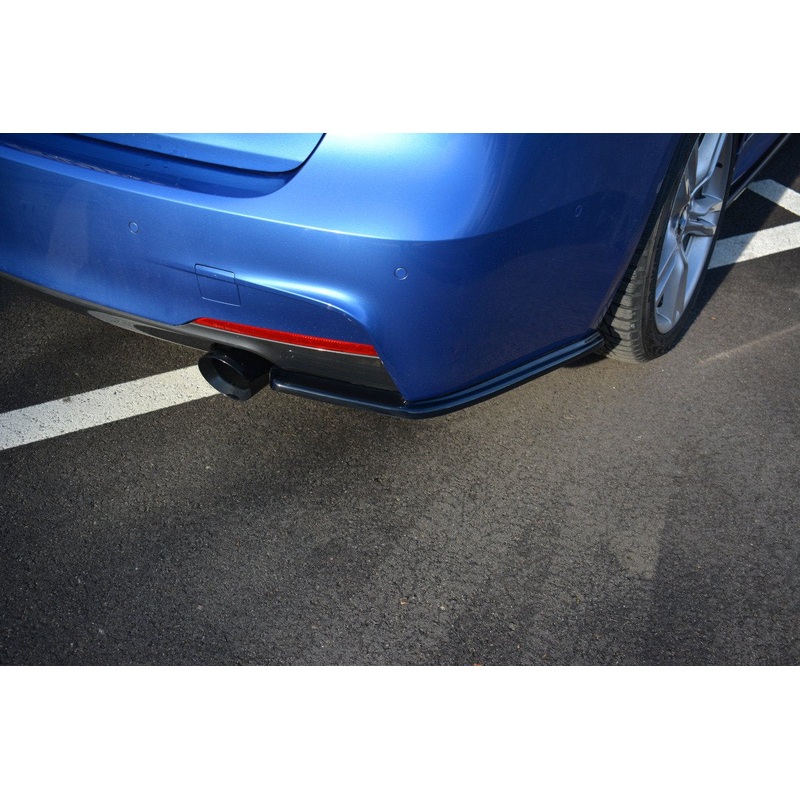 REAR SIDE SPLITTERS BMW 3-SERIES F30 PHASE-II SEDAN M-SPORT GLOSS BLACK