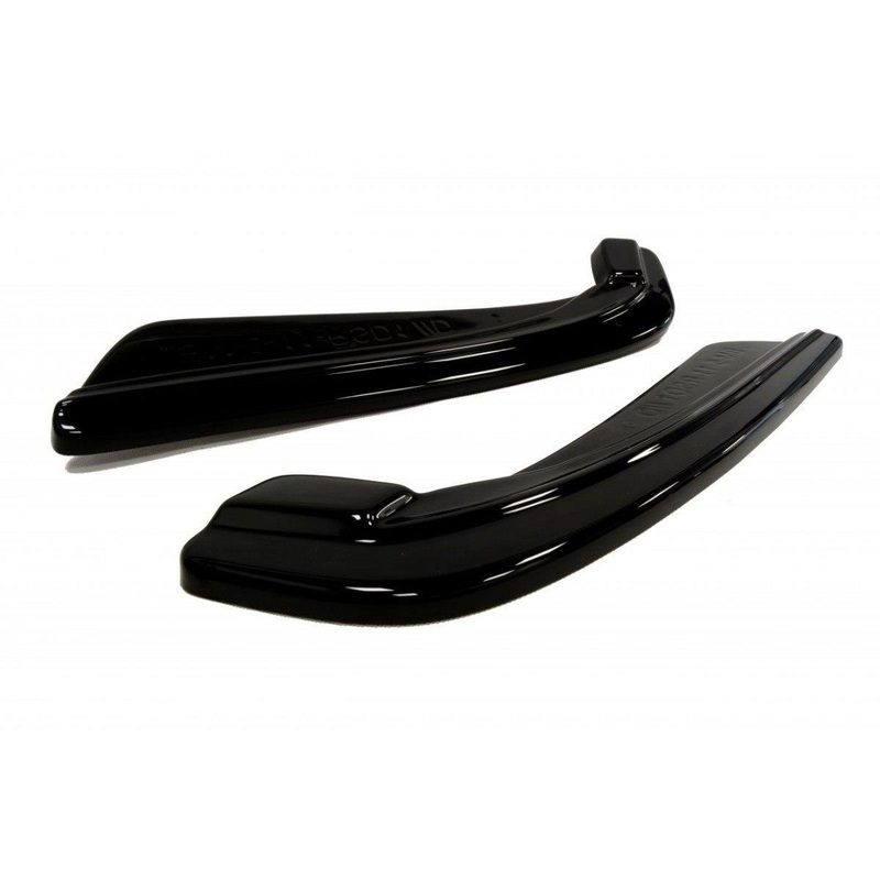 REAR SIDE SPLITTERS BMW 5 F11 M-PACK (FITS TWO SINGLE EXHAUST ENDS) GLOSS BLACK