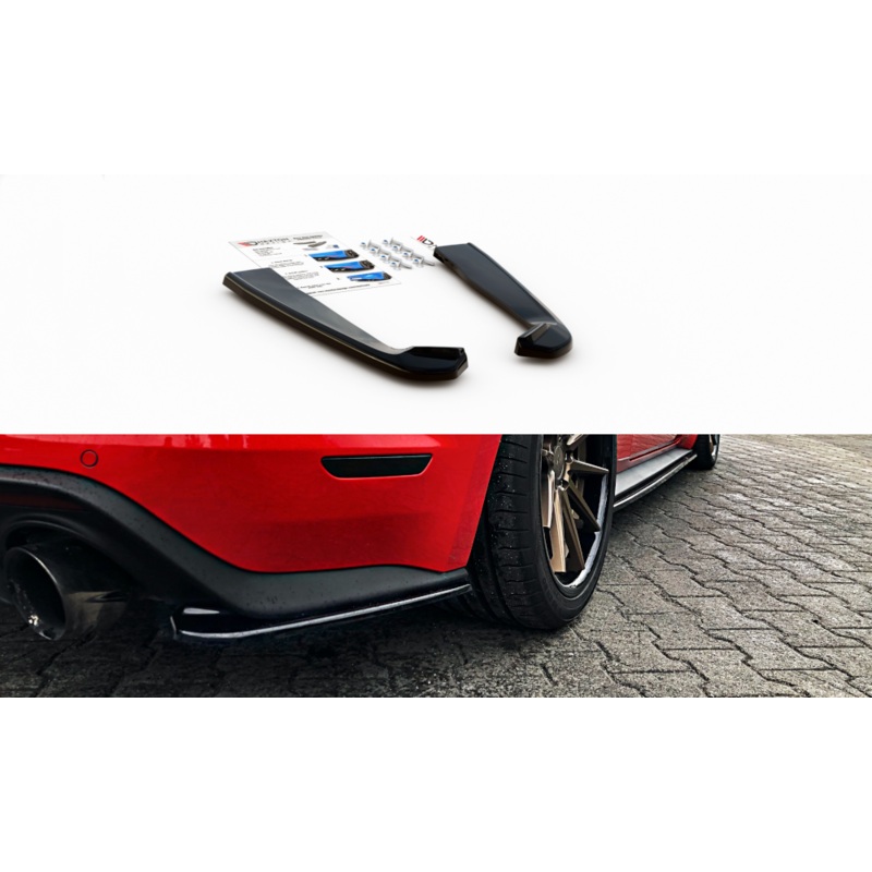REAR SIDE SPLITTERS FORD MUSTANG MK. 6 FACELIFT GLOSS BLACK