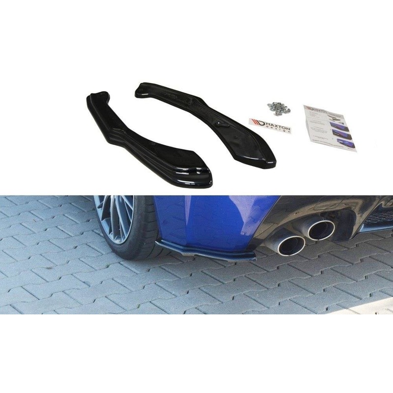 REAR SIDE SPLITTERS LEXUS RC F GLOSS BLACK