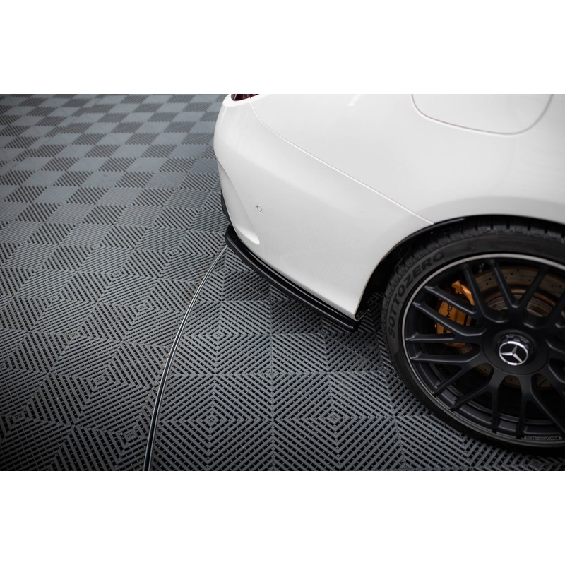 REAR SIDE SPLITTERS MERCEDES C-CLASS S205 63AMG ESTATE/LIMUSINE GLOSS BLACK