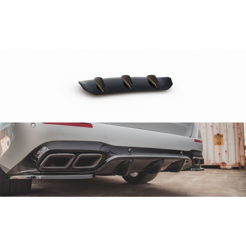 REAR VALANCE MERCEDES-BENZ E63 AMG ESTATE/SEDAN S213/W213 GLOSS BLACK