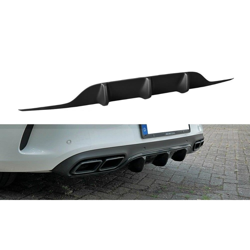 REAR VALANCE MERCEDES C-CLASS C205 63AMG COUPE GLOSS BLACK