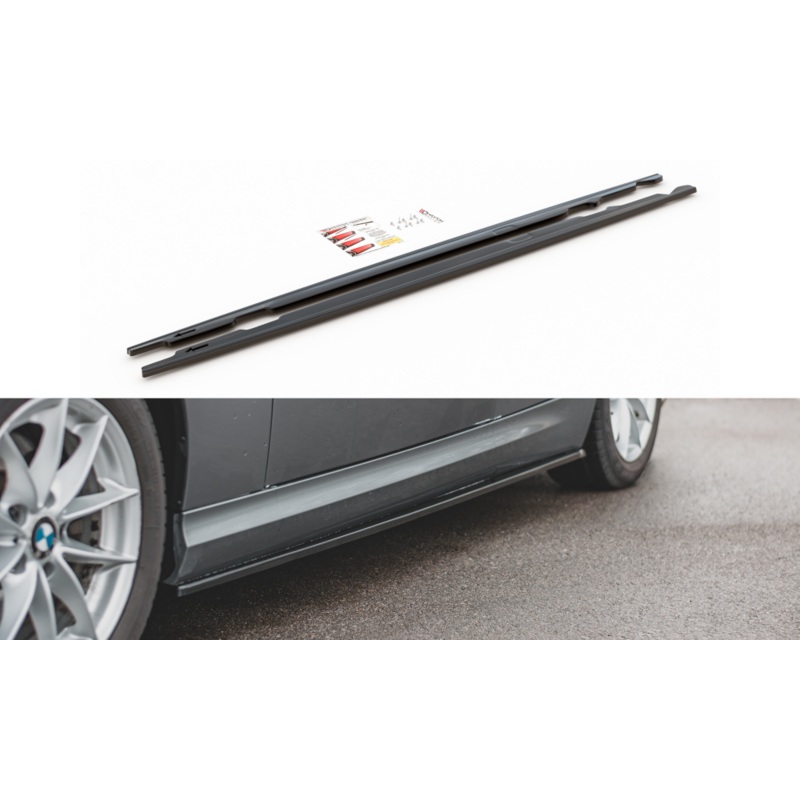 SIDE SKIRTS DIFFUSERS BMW 3 E90/E91 FACELIFT GLOSS BLACK