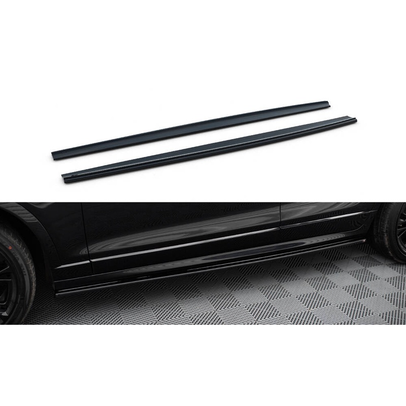 SIDE SKIRTS DIFFUSERS BMW X4 M-PACK GLOSS BLACK