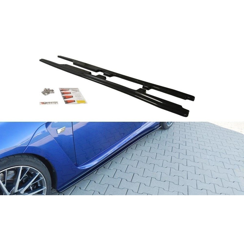 SIDE SKIRTS DIFFUSERS LEXUS RC F GLOSS BLACK