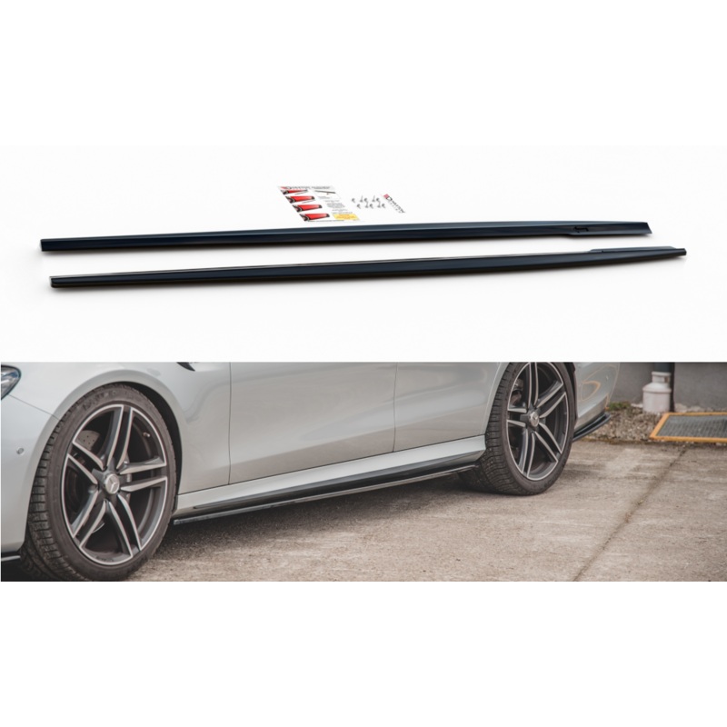 SIDE SKIRTS DIFFUSERS MERCEDES-BENZ E63 AMG ESTATE/SEDAN S213/W213 GLOSS BLACK