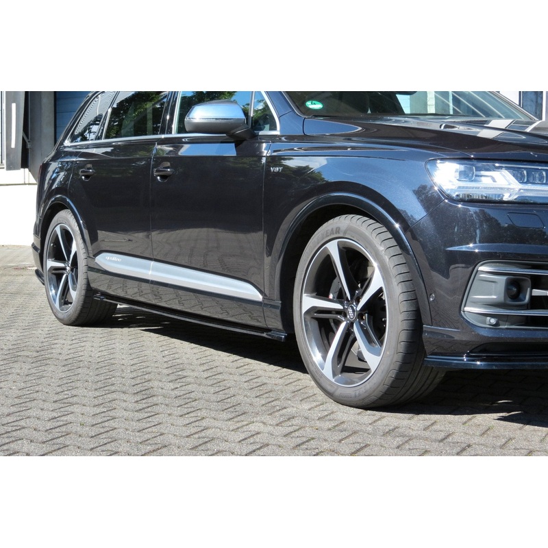 SIDE SKIRTS SPLITTERS AUDI SQ7 / Q7 S-LINE MK.2 GLOSS BLACK