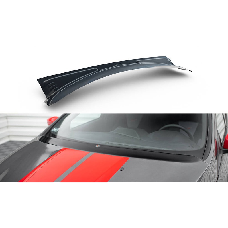 BONNET EXTENSION FORD FOCUS MK3 / MK3 FL / ST / RS GLOSS BLACK