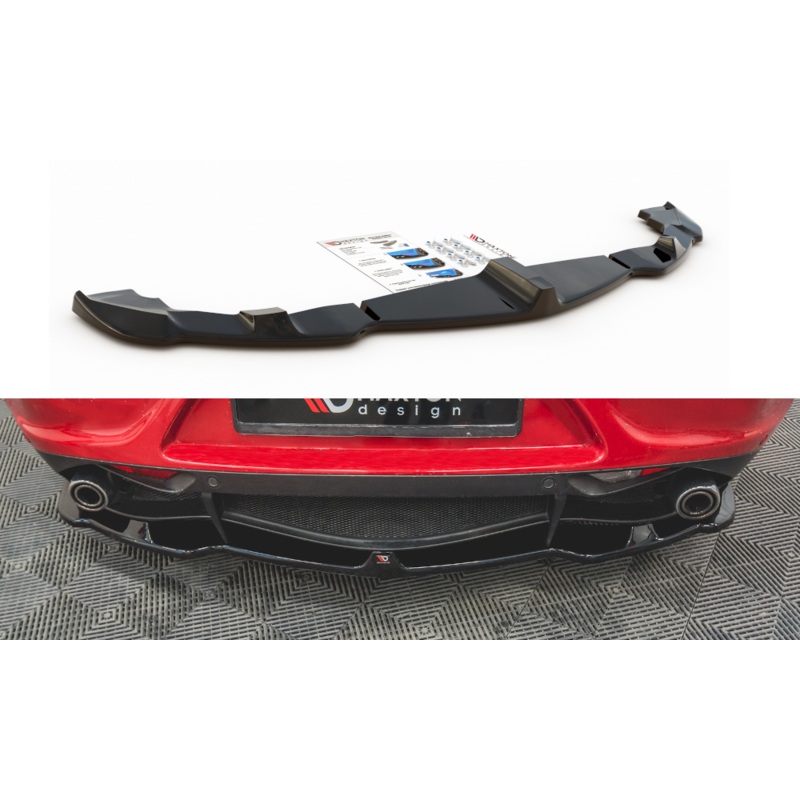 CENTRAL REAR SPLITTER ALFA ROMEO 4C GLOSS BLACK