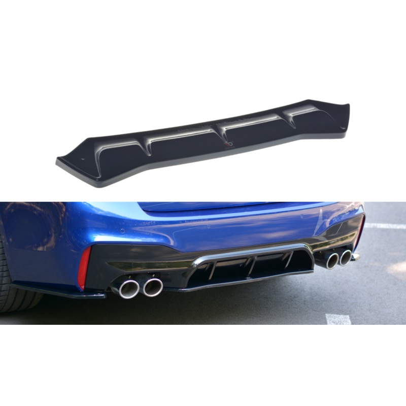 CENTRAL REAR SPLITTER BMW M5 F90 GLOSS BLACK