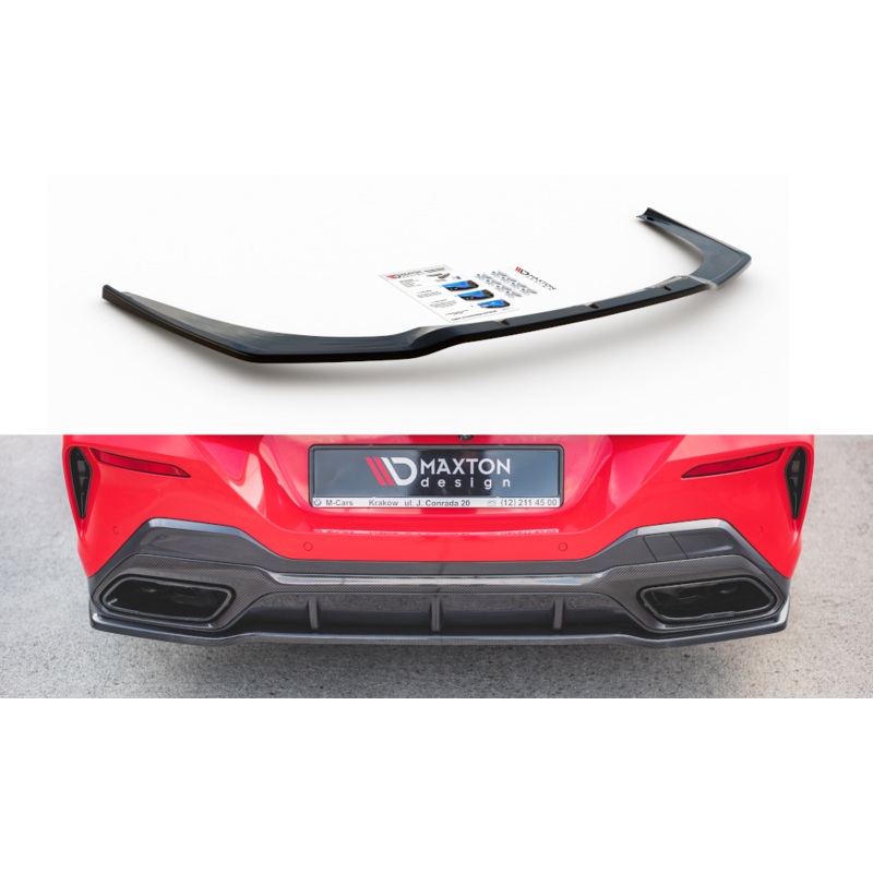 CENTRAL REAR SPLITTER BMW M850I G15 GLOSS BLACK