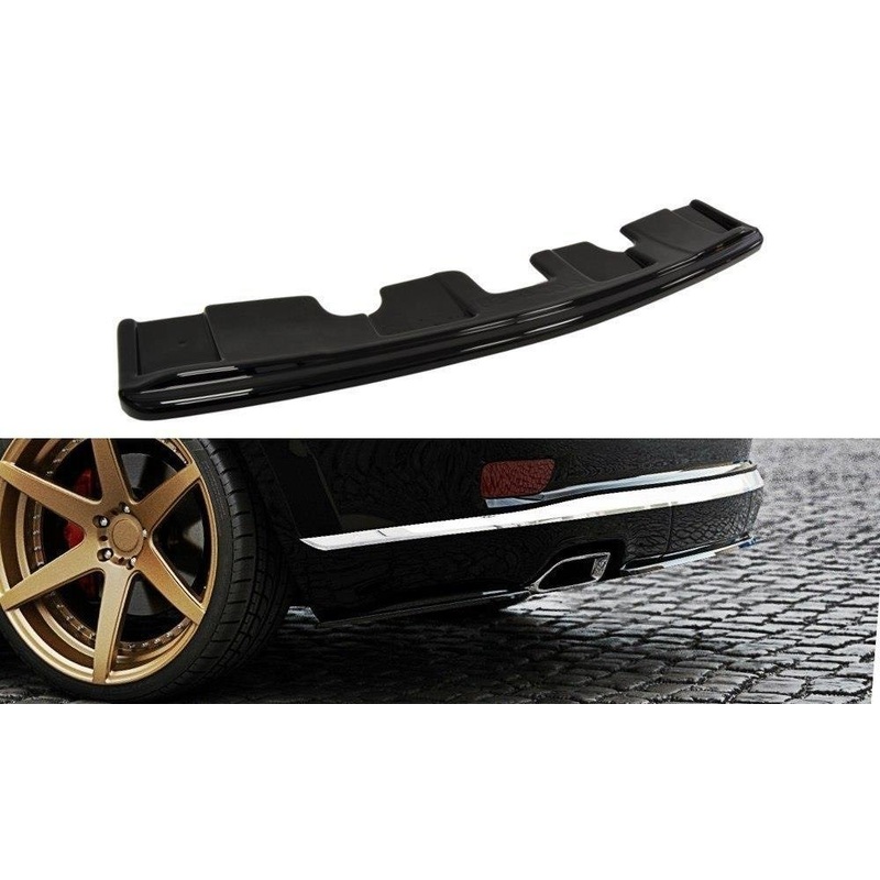 CENTRAL REAR SPLITTER JEEP GRAND CHEROKEE WK2 SUMMIT FACELIFT (WITHOUT VERTICAL BARS) GLOSS BLACK