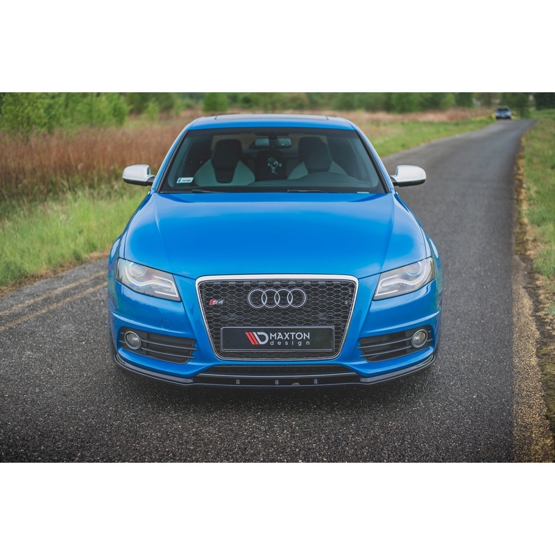 FRONT SPLITTER AUDI S4 / A4 S-LINE B8 GLOSS BLACK