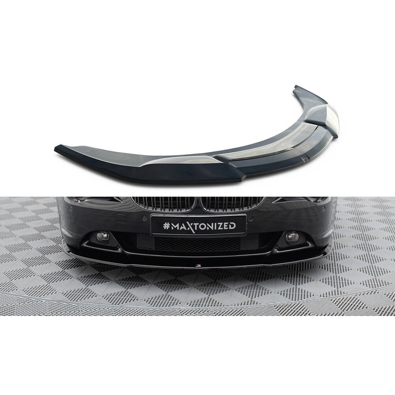 FRONT SPLITTER BMW 6 E63 / E64 (PREFACE MODEL) V.2 GLOSS BLACK