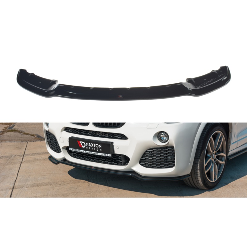 FRONT SPLITTER BMW X3 F25 M-PACK FACELIFT GLOSS BLACK