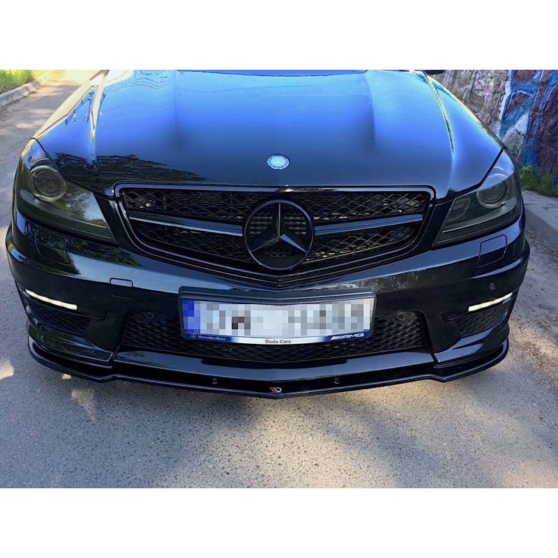 FRONT SPLITTER MERCEDES-BENZ AMG C63 W204 FACELIFT GLOSS BLACK