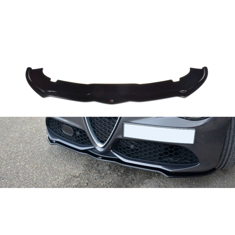 FRONT SPLITTER V.1 ALFA ROMEO GIULIA VELOCE GLOSS BLACK