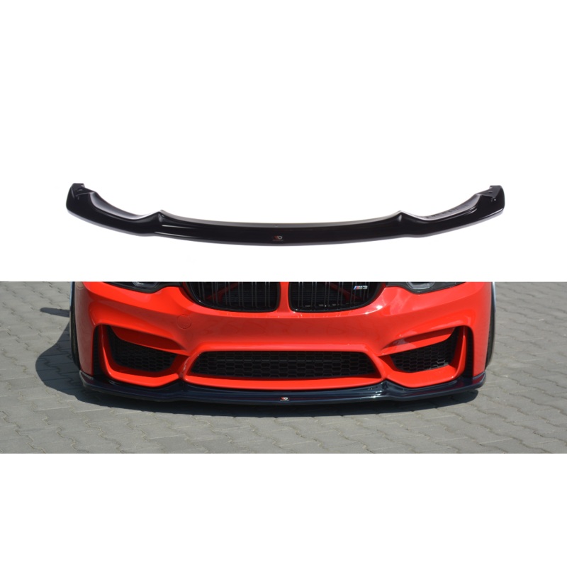 FRONT SPLITTER V.1 BMW M3 F80 GLOSS BLACK