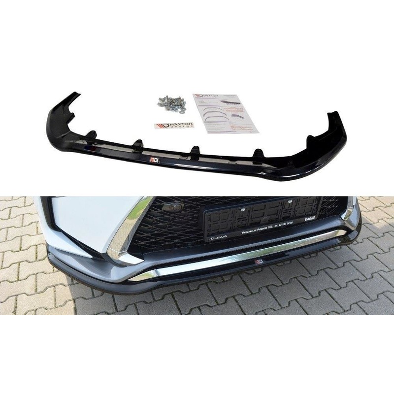 FRONT SPLITTER V.1 LEXUS RX MK4 F-SPORT GLOSS BLACK