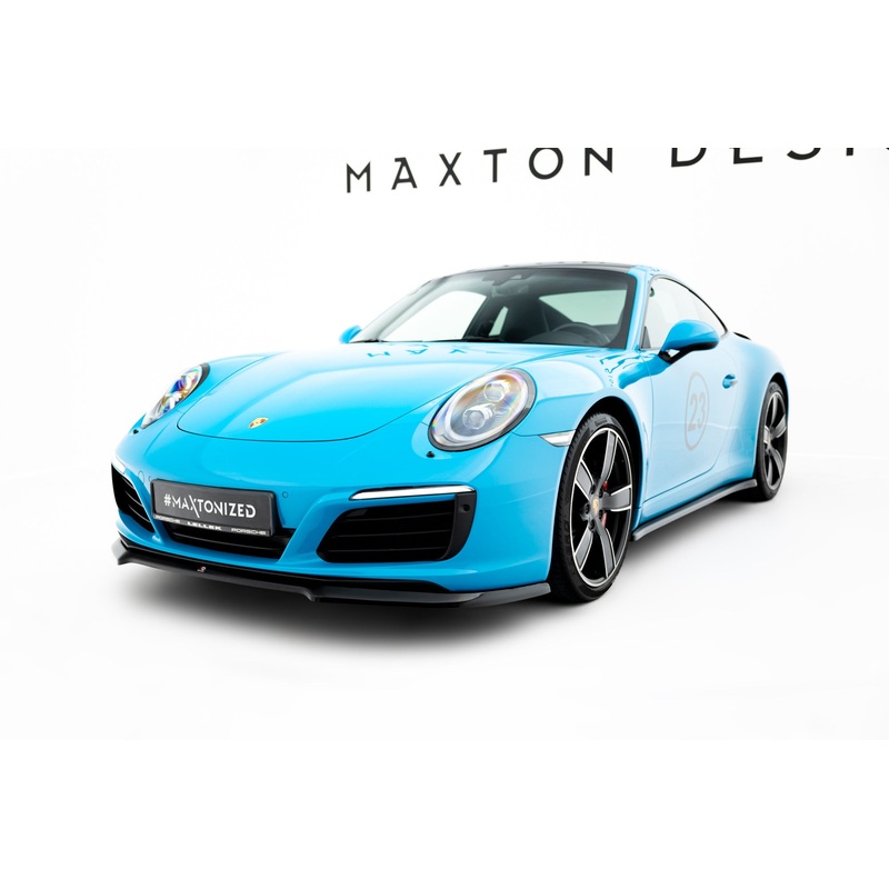 FRONT SPLITTER V.1 PORSCHE 911 CARRERA 991 GLOSS BLACK