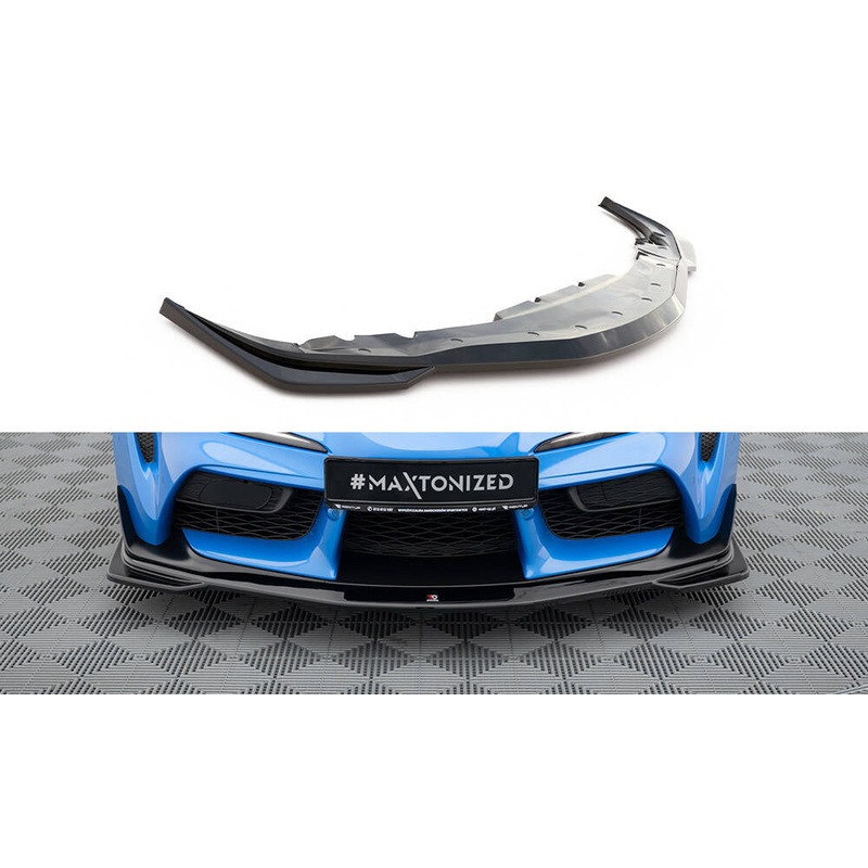 FRONT SPLITTER V.1 TOYOTA SUPRA MK5 GLOSS BLACK