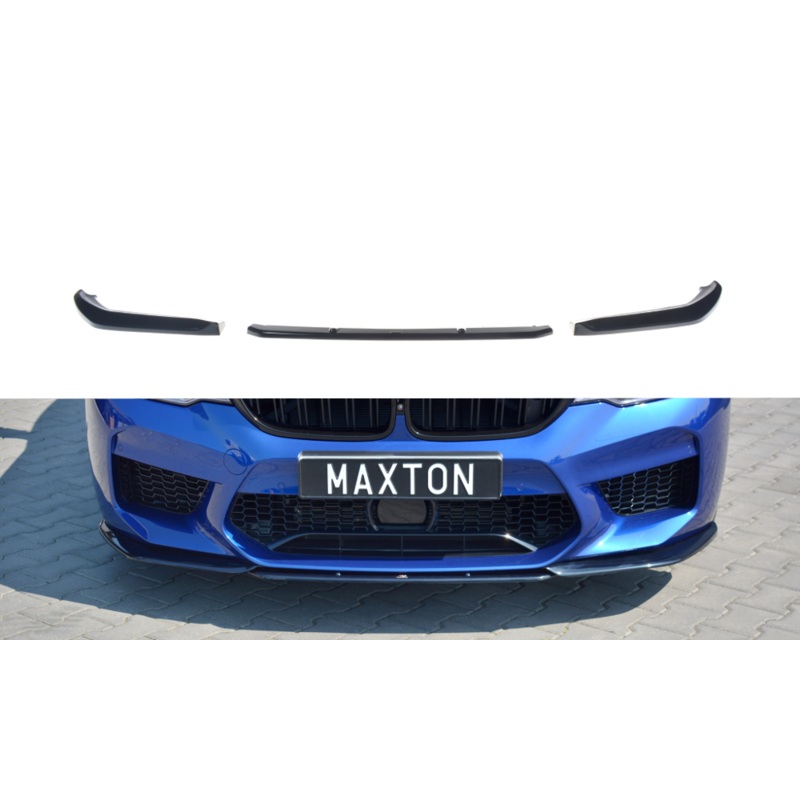 FRONT SPLITTER V.2 BMW M5 F90 GLOSS BLACK