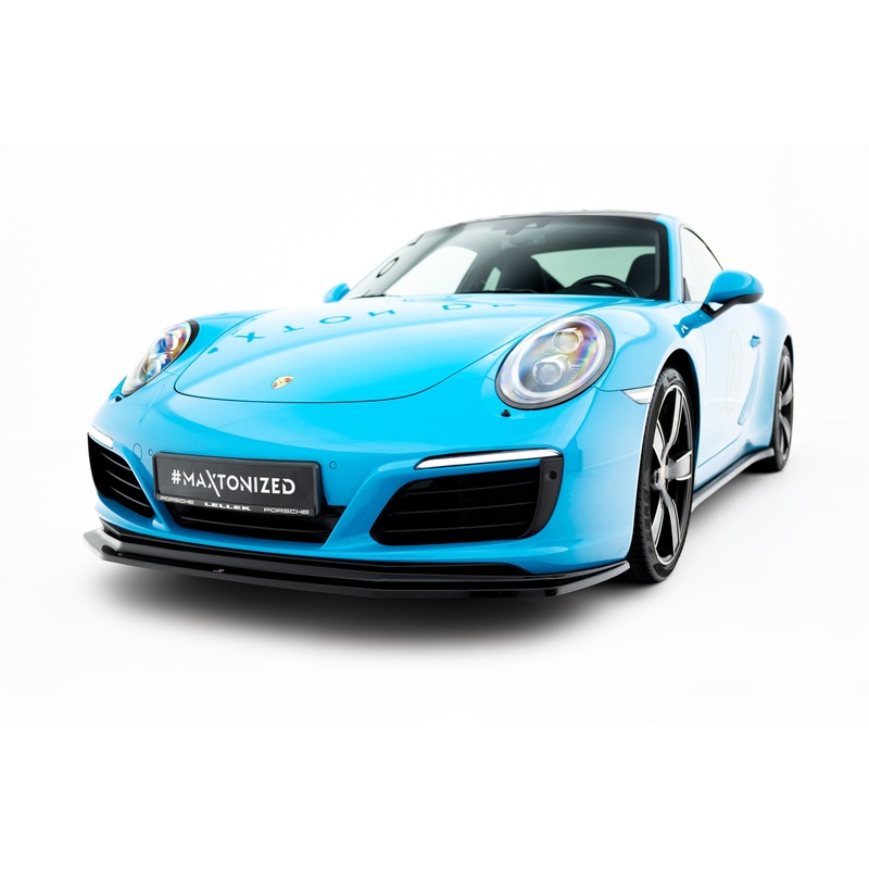 FRONT SPLITTER V.2 PORSCHE 911 CARRERA 991 GLOSS BLACK