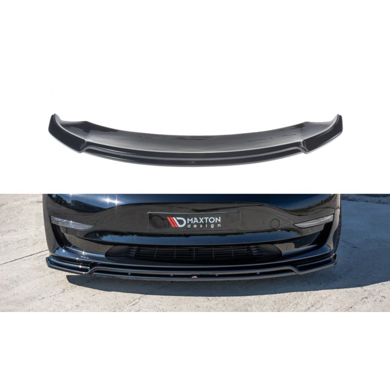 FRONT SPLITTER V.2 TESLA MODEL 3 GLOSS BLACK