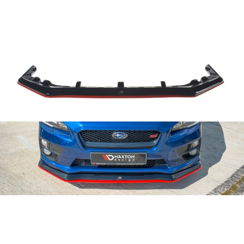FRONT SPLITTER V.3 SUBARU WRX STI GLOSS BLACK