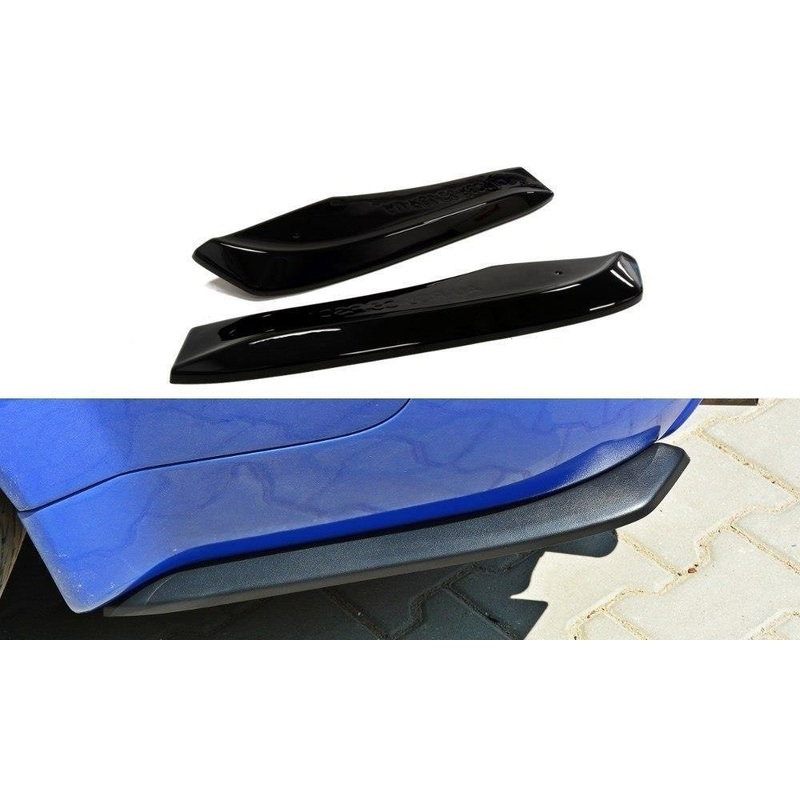 REAR SIDE SPLITTERS AUDI RS6 C5 AVANT GLOSS BLACK