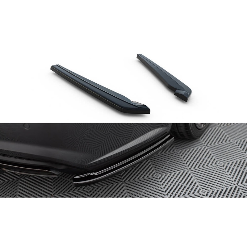 REAR SIDE SPLITTERS AUDI S6 / A6 S-LINE C7 FL SEDAN / AVANT GLOSS BLACK