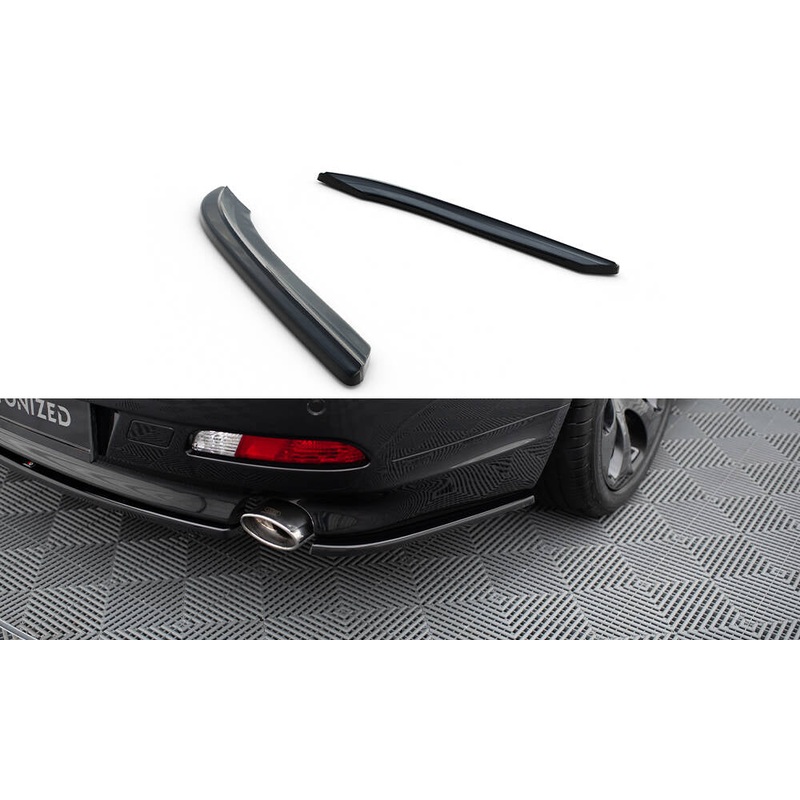 REAR SIDE SPLITTERS BMW 6 E63 / E64 (PREFACE MODEL) GLOSS BLACK
